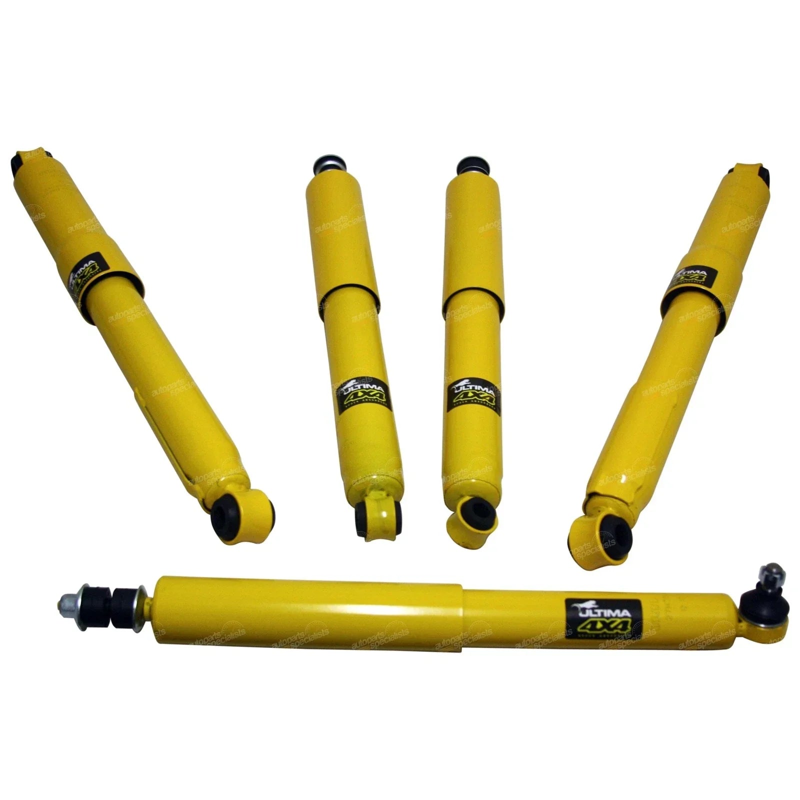 5pc Front+Rear Shock Absorber+Steer Damper for Hilux 4x4 LN106 RN105 (1988–1997)