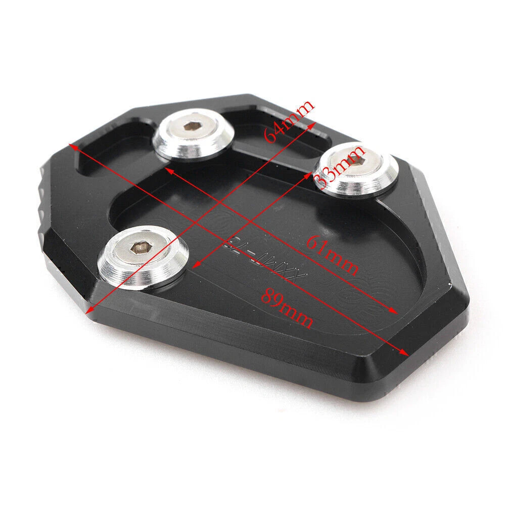 Kickstand Side Stand Plate Pad for Yamaha FZ6-S2 (2004–2009) Red