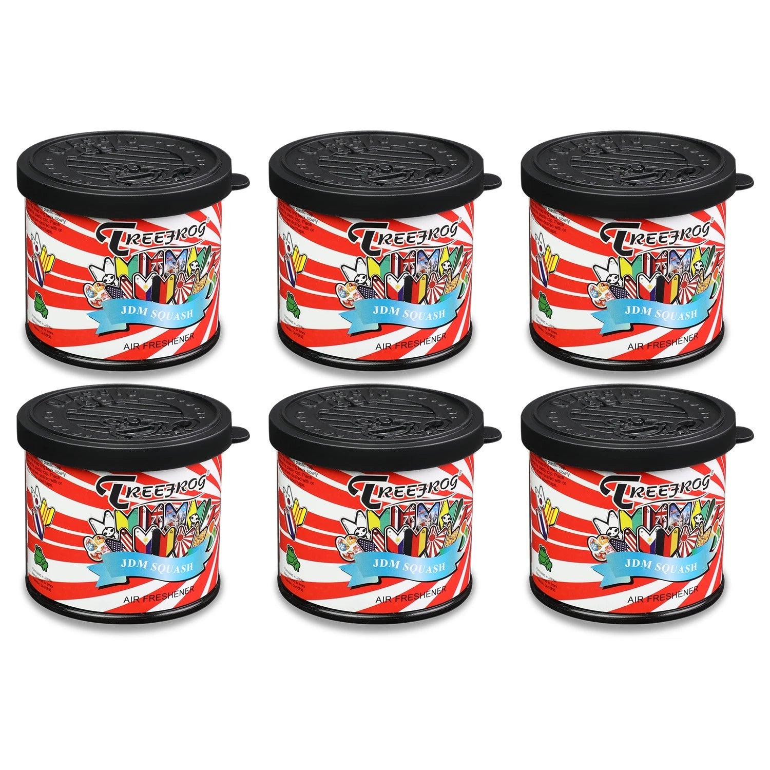 Set of 6 JDM Squash Long Last Air Fresheners for (80g)