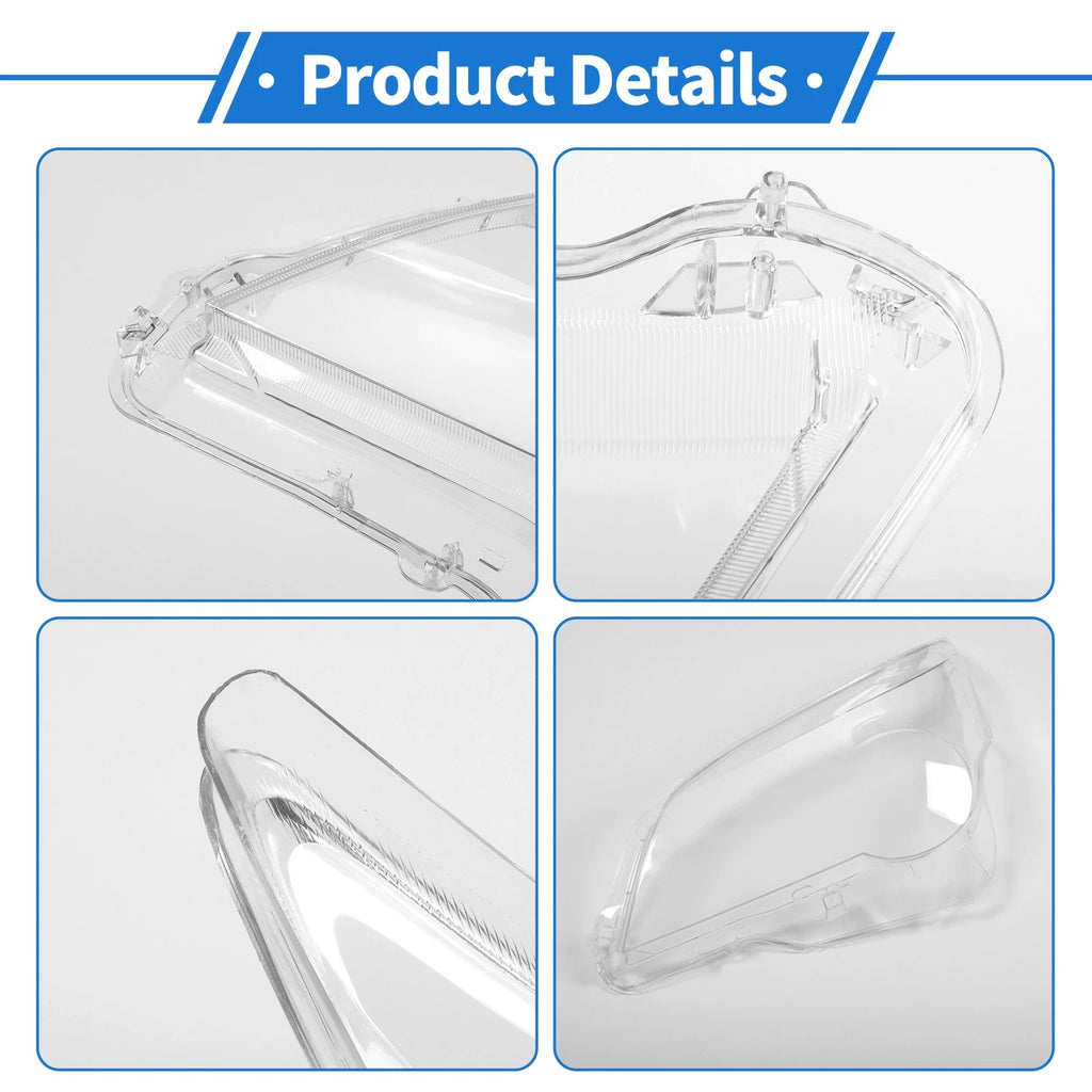 1 Pcs Headlight Lens Cover for Lexus GX460 (2010–2013) PC Clear
