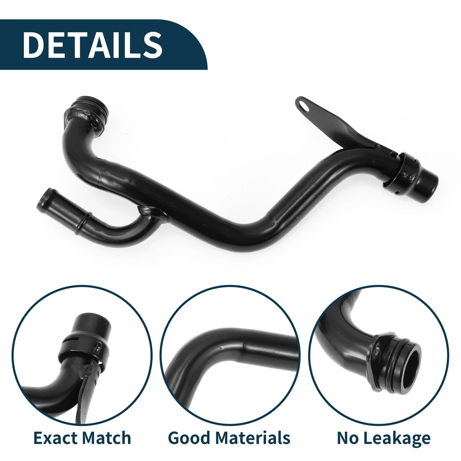 Radiator Hose Coolant Pipe for Audi Q5 (2009–2017) No. 06H121065E Iron Black