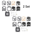 Set of 2 Carburetor Gasket Rebuild Kit for Walbro K24-WAT WT866 WT924 WT-973 WT773