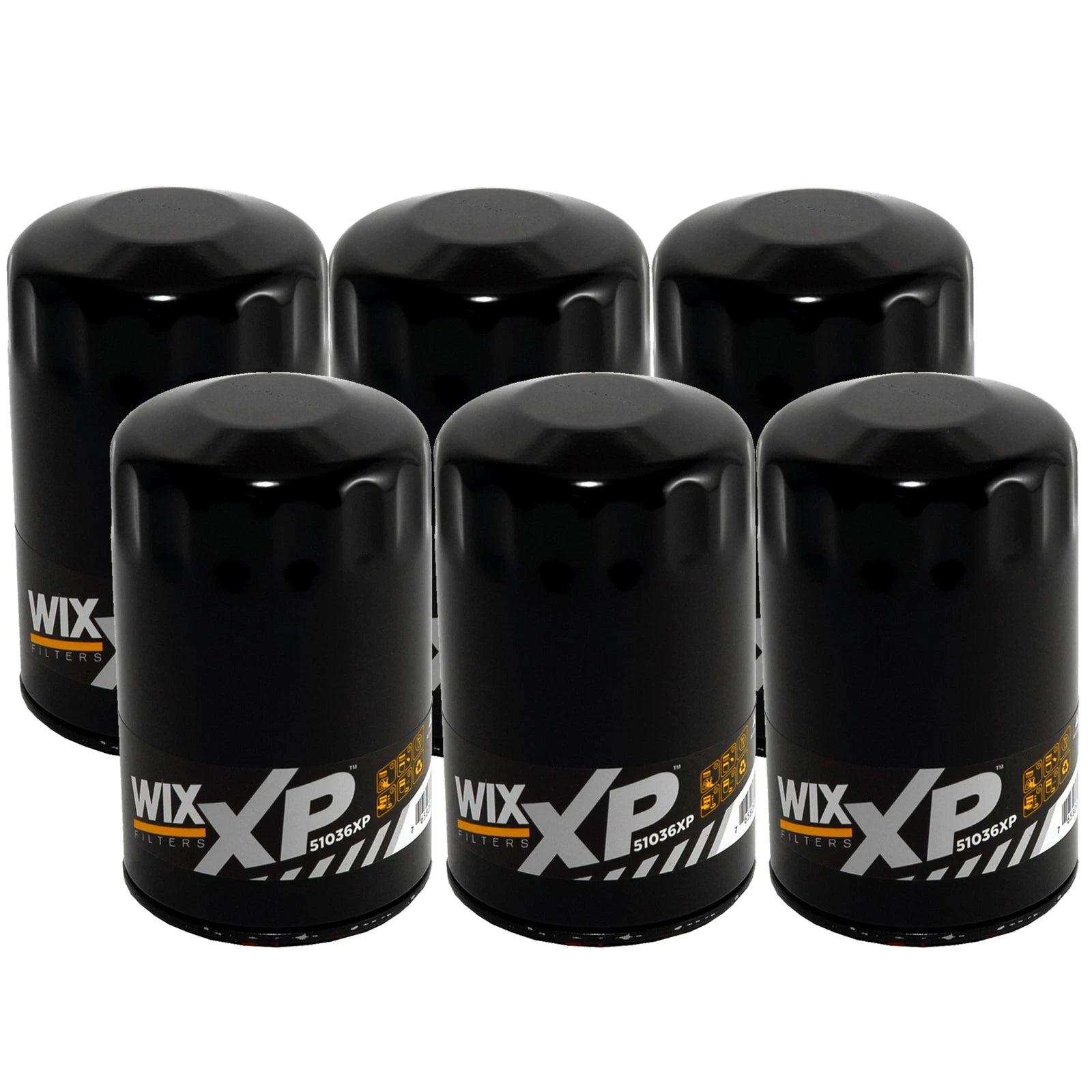 Set of 6 Wix XP Engine Oil Filters for Cadillac Chevrolet GMC Isuzu Pontiac