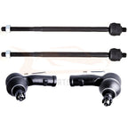 Set of 4 Inner Outer Tie Rod Ends for Ford Focus (2000–2004)