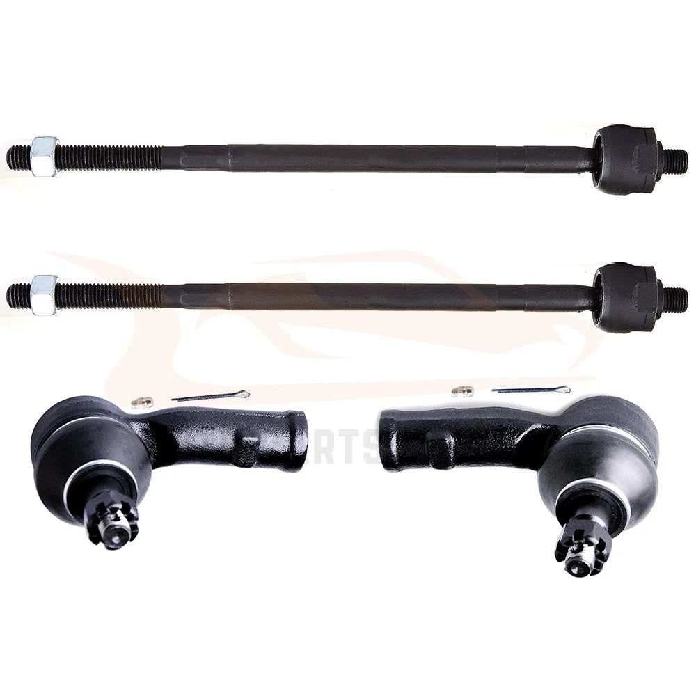 Set of 4 Inner Outer Tie Rod Ends for Ford Focus (2000–2004)