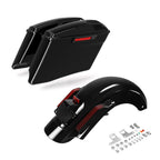 4" Stretched Hard Saddlebags & Rear LED Fender for Harley Road Glide (2014–2023)