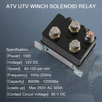 Heavy Duty Winch Relay Contactor for ATV UTV Truck (12V 500A)