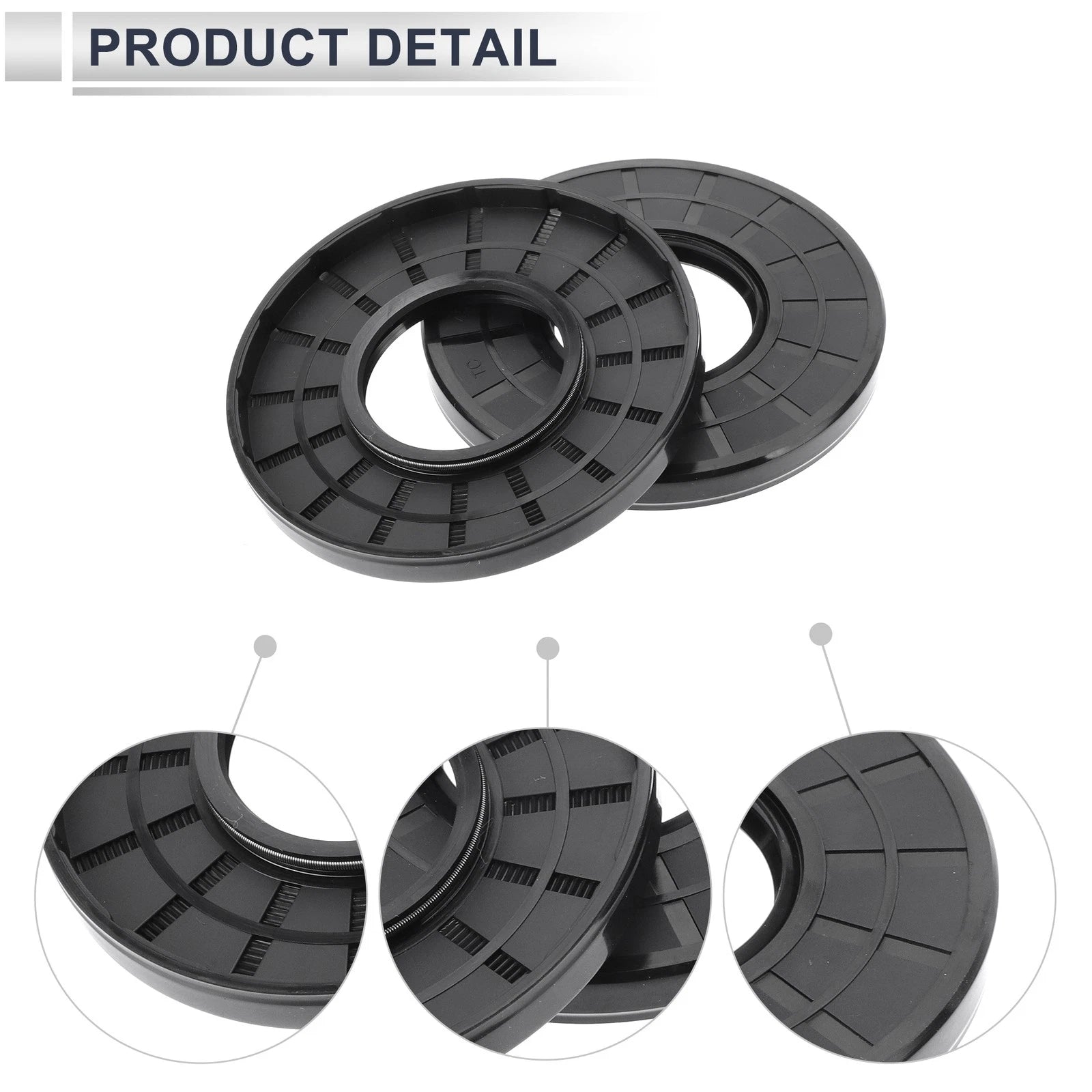 Set of 5 Oil Seal Rotary Shaft Seal Nitrile Rubber 45x100x10mm