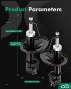 Front Shocks Struts for Mazda 626 (1998–2002)