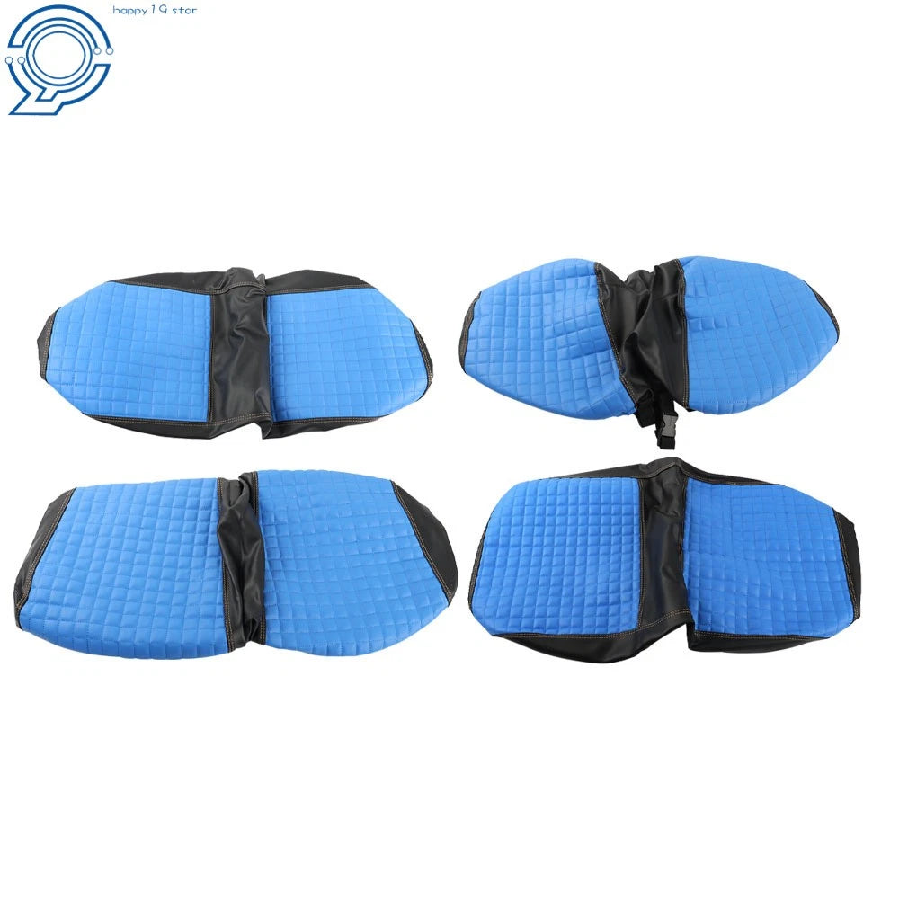 Set of 4 Blue Seat Covers for Club Car DS Golf Carts (2000.5-Up)