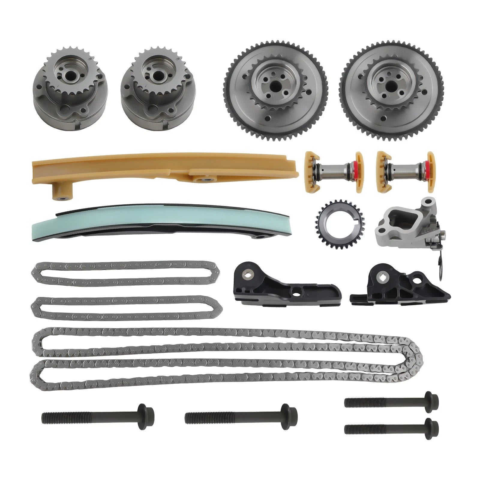 Timing Chain Kit Cam Phaser VVT Gears For Ford F-150 for Lincoln Taurus 3.5L