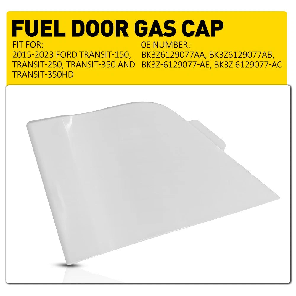 Fuel Door Gas Cap Hatch Cover Trim Panel for Ford Transit 150 250 350 350HD (2015–2015)