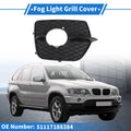 Front Right Fog Light Grill 1x for BMW X6 (2008 - 2014) Black