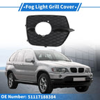 Front Right Fog Light Grill 1x for BMW X6 (2008 - 2014) Black