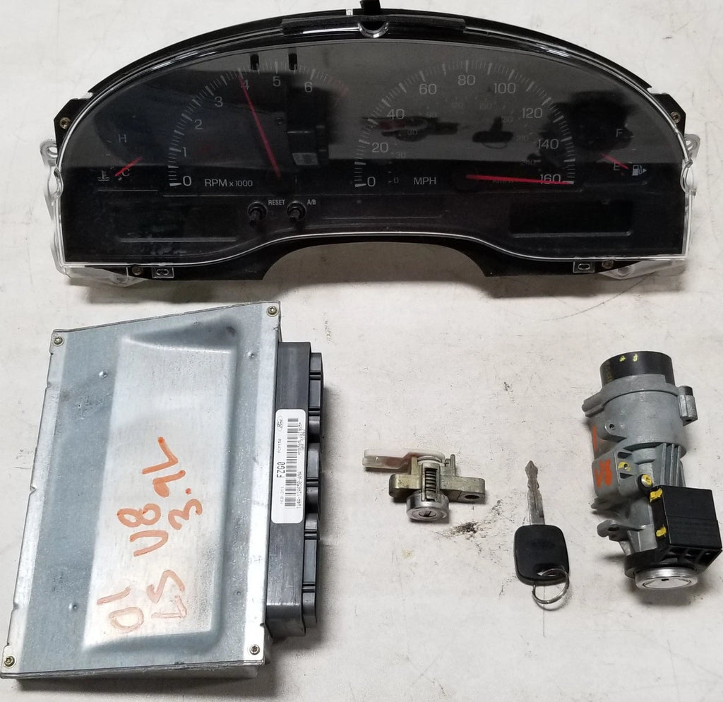 Computer Kit for Lincoln LS 3.9L V8 (2001) - Key, Door, Ignition, Cluster