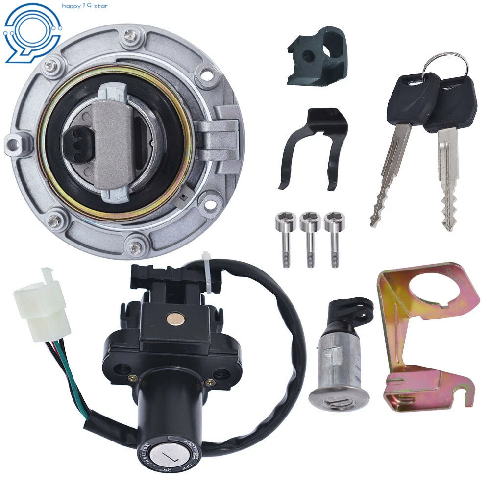 Set of 2 Ignition Switch and Fuel Gas Cap Keys for Honda VTR1000 VFR800 CBR600RR