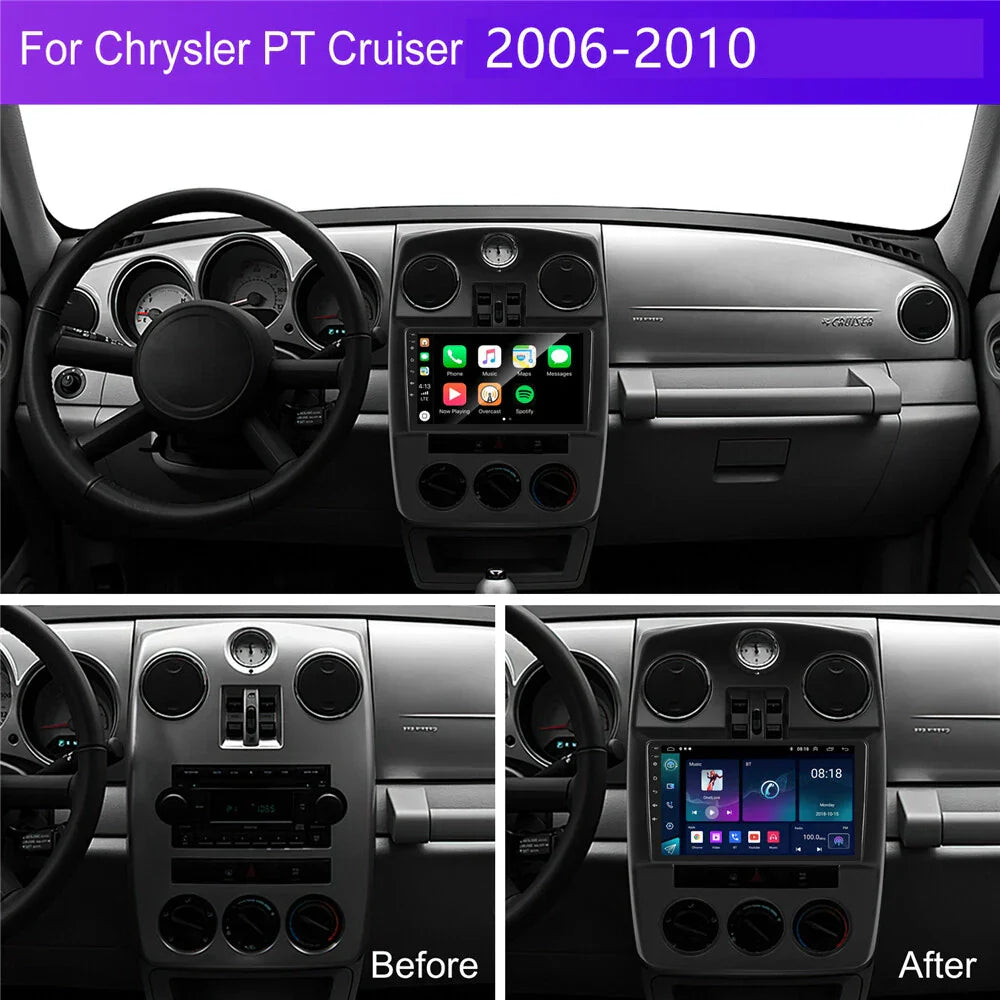 9" Android 13 Stereo Radio GPS Navigation for 06-10 Chrysler PT Cruiser