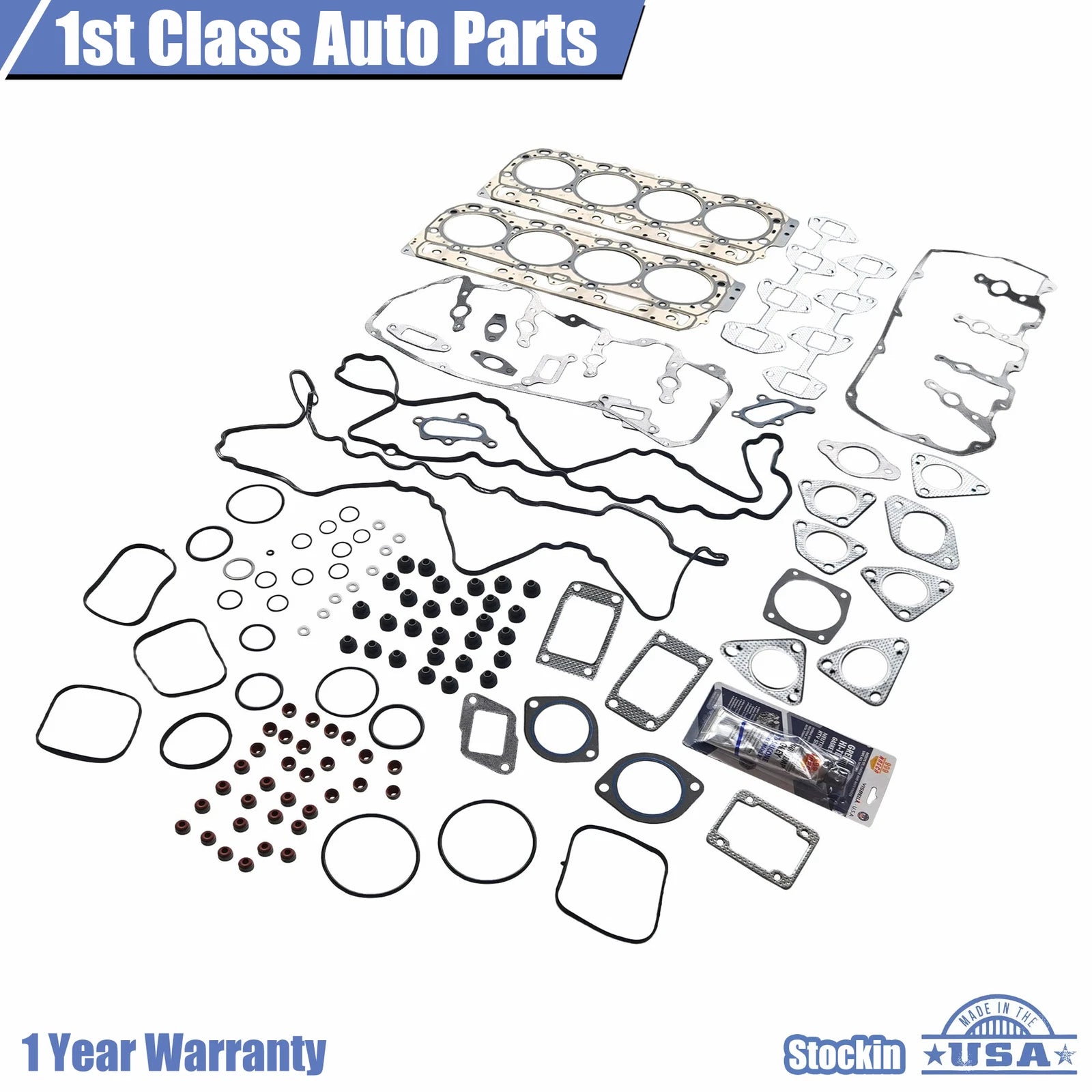 Head Gasket Set for Chevrolet Express 3500 GMC Hummer H1 6.6L V8 (2003–2010)
