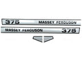 Bonnet Decal Set for Massey Ferguson 375 Tractors
