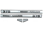 Bonnet Decal Set for Massey Ferguson 375 Tractors