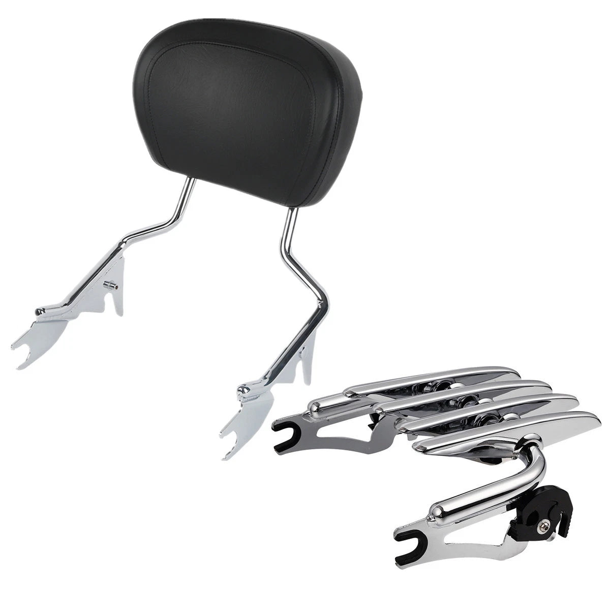 Backrest Sissy Bar & Stealth Luggage Rack for Harley Touring Road King (2009–2025)