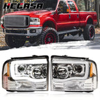 Projector Headlights for Ford F250-F550 Super Duty (2005–2007) LED DRL