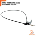 Hood Release Lock Control Cable for Nissan Datsun 720 Pickup (79-91)