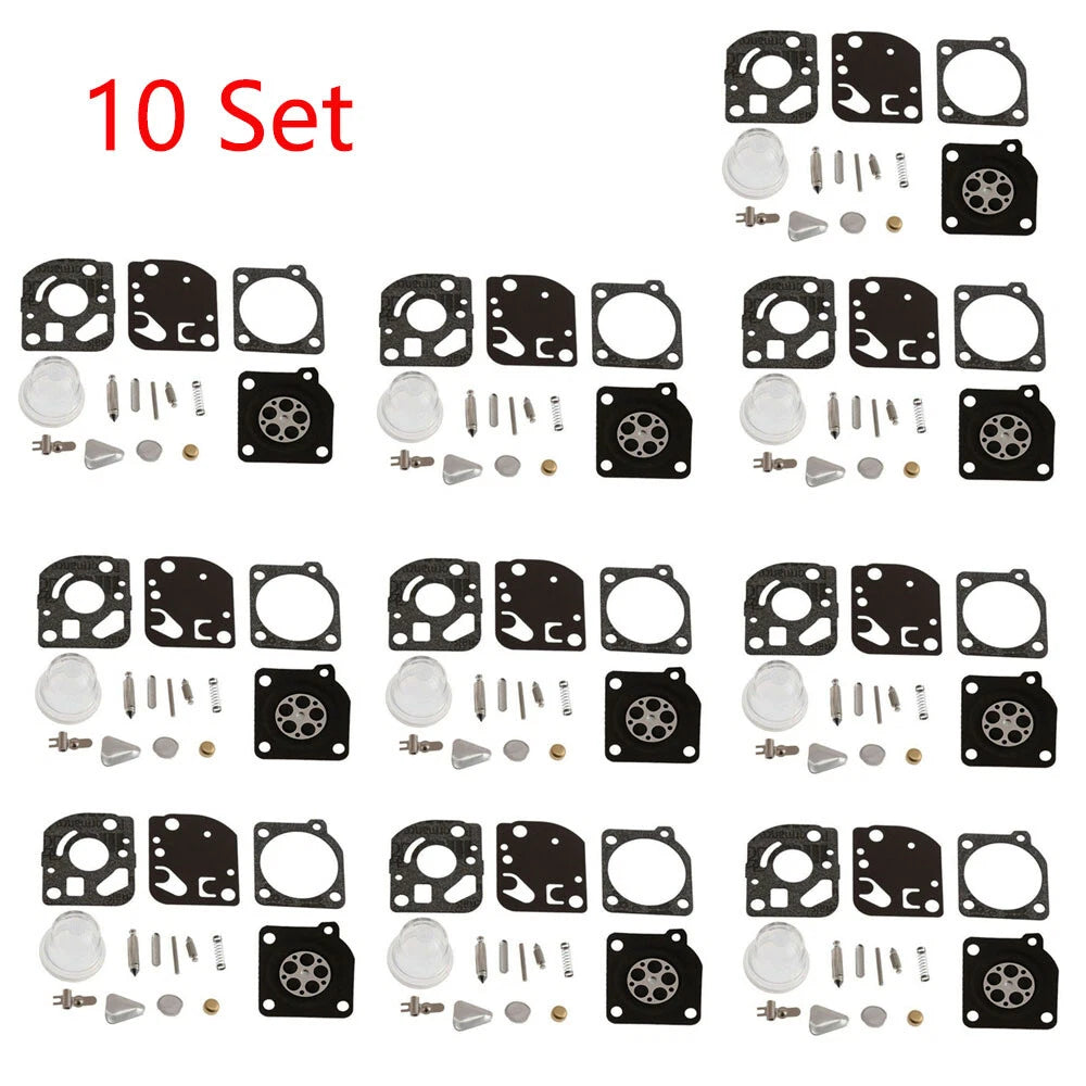 Set of 10 Carburetor Gaskets for Zama C1Q C1U RB-47 Chainsaw