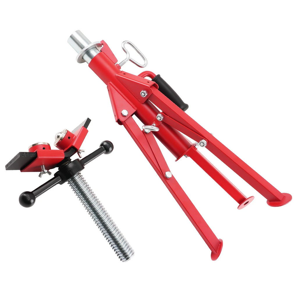 Adjustable Pipe Jack Stand Steel Ball Transfer Head 2500lbs 24-42in Support