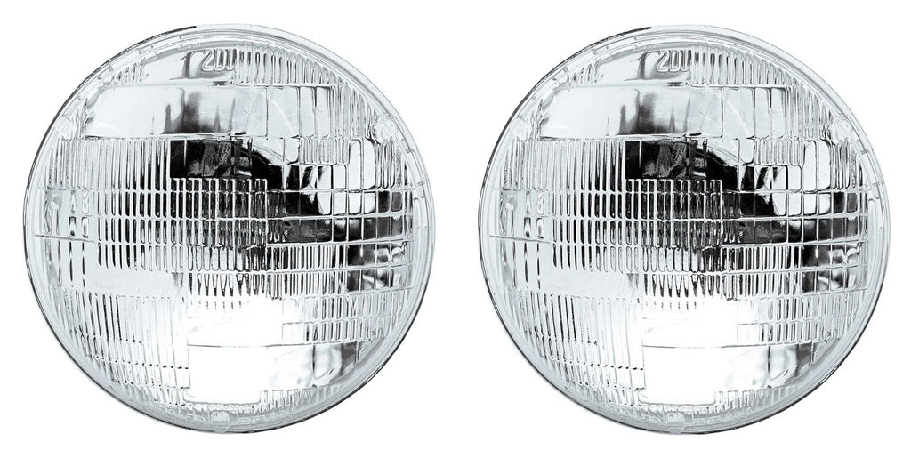 Sealed Beam Halogen Headlights 12V Glass Pair for Dodge (1971–1993)
