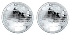 Sealed Beam Halogen Headlights 12V Glass Pair for Dodge (1971–1993)