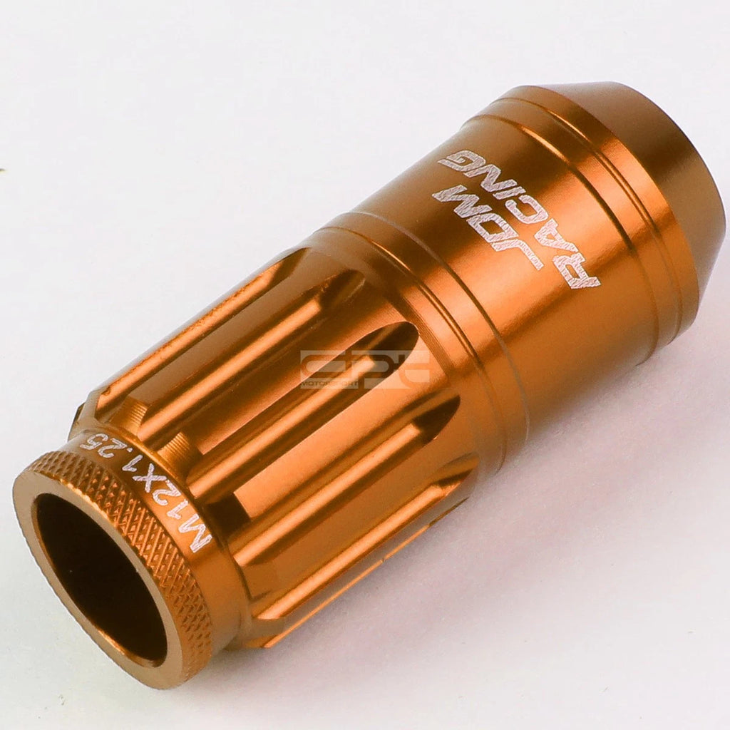 Set of 16 Open-End Aluminum Lug Nuts + Adapter M12x1.25 for