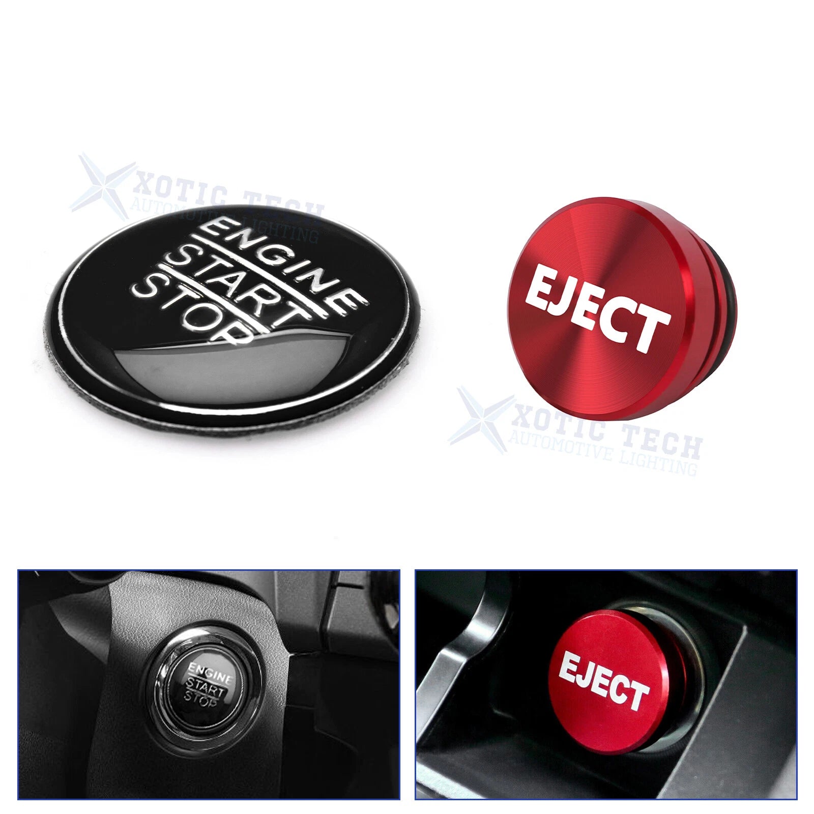 Red Cigarette Lighter Eject Button Trim for Lexus IS200t (2016–2017)