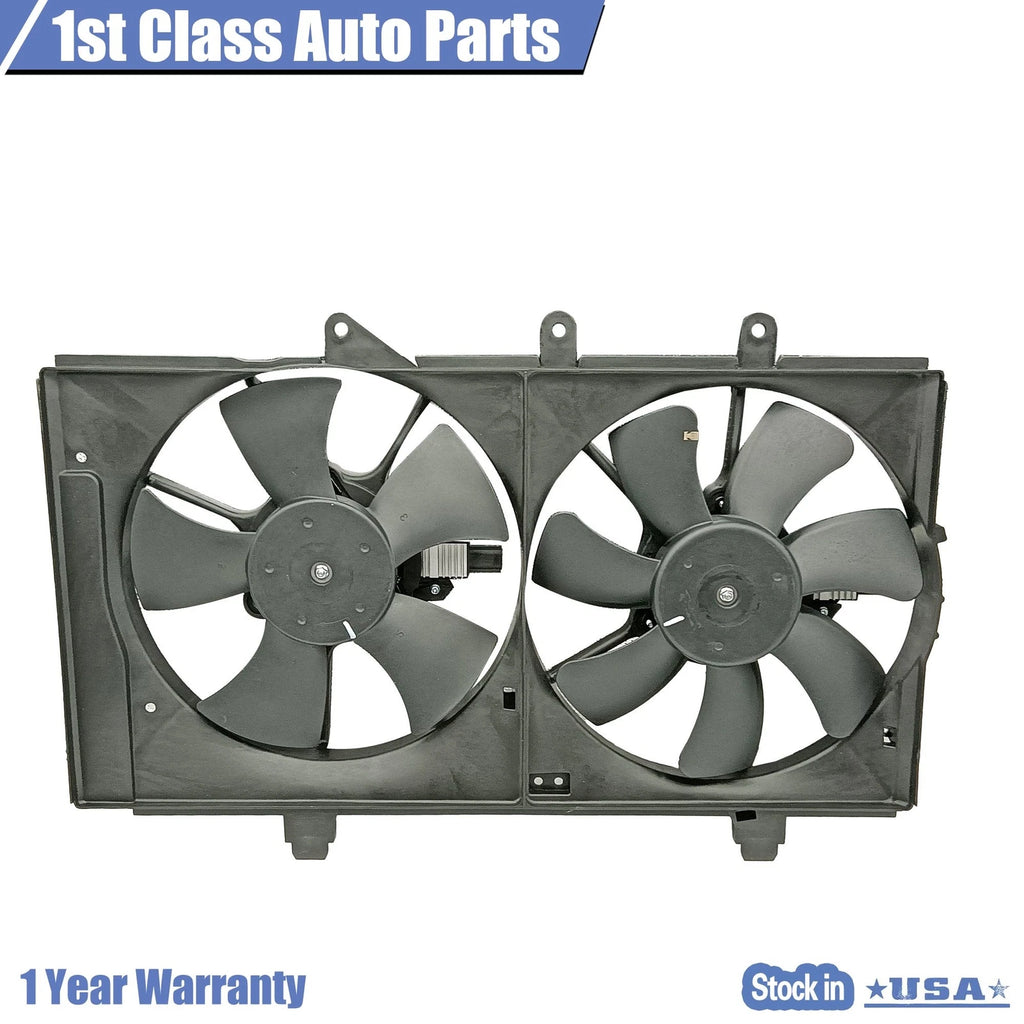 Dual Radiator and Condenser Fan Assembly for Chrysler Dodge