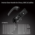 Interior Door Handle Kit for Chevy Silverado Tahoe GMC Sierra (2007-2014)