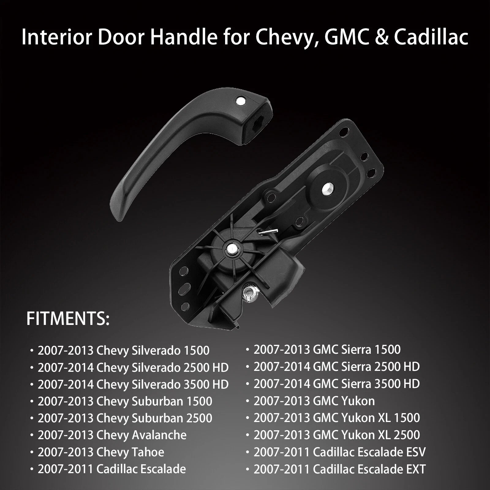 Interior Door Handle Kit for Chevy Silverado Tahoe GMC Sierra (2007-2014)