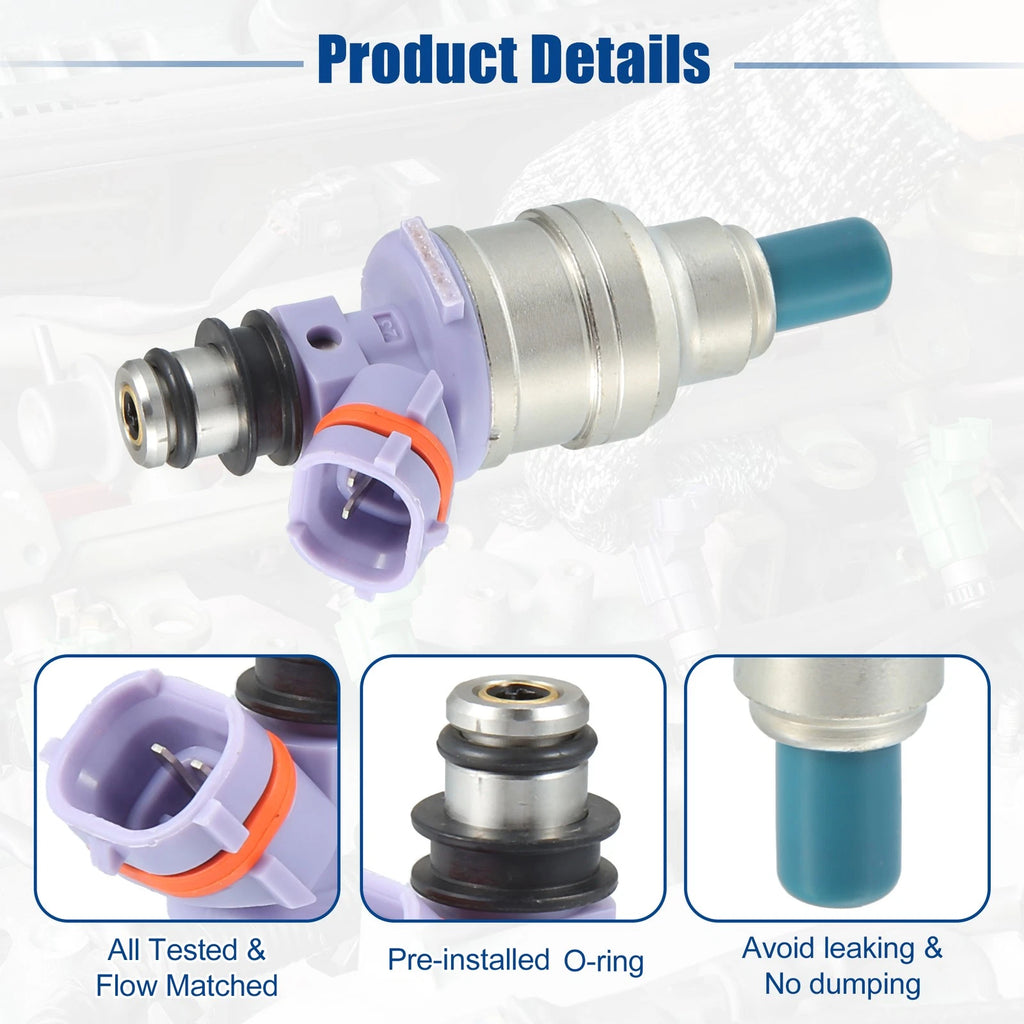 8 Pcs Fuel Injector Nozzle 23250-50010 for Lexus LS400 (1990–1993)