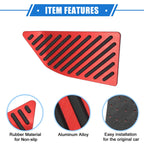 Car Foot Rest Pedal Cover Pad for Toyota Corolla (2019–2020) Aluminum Alloy Red