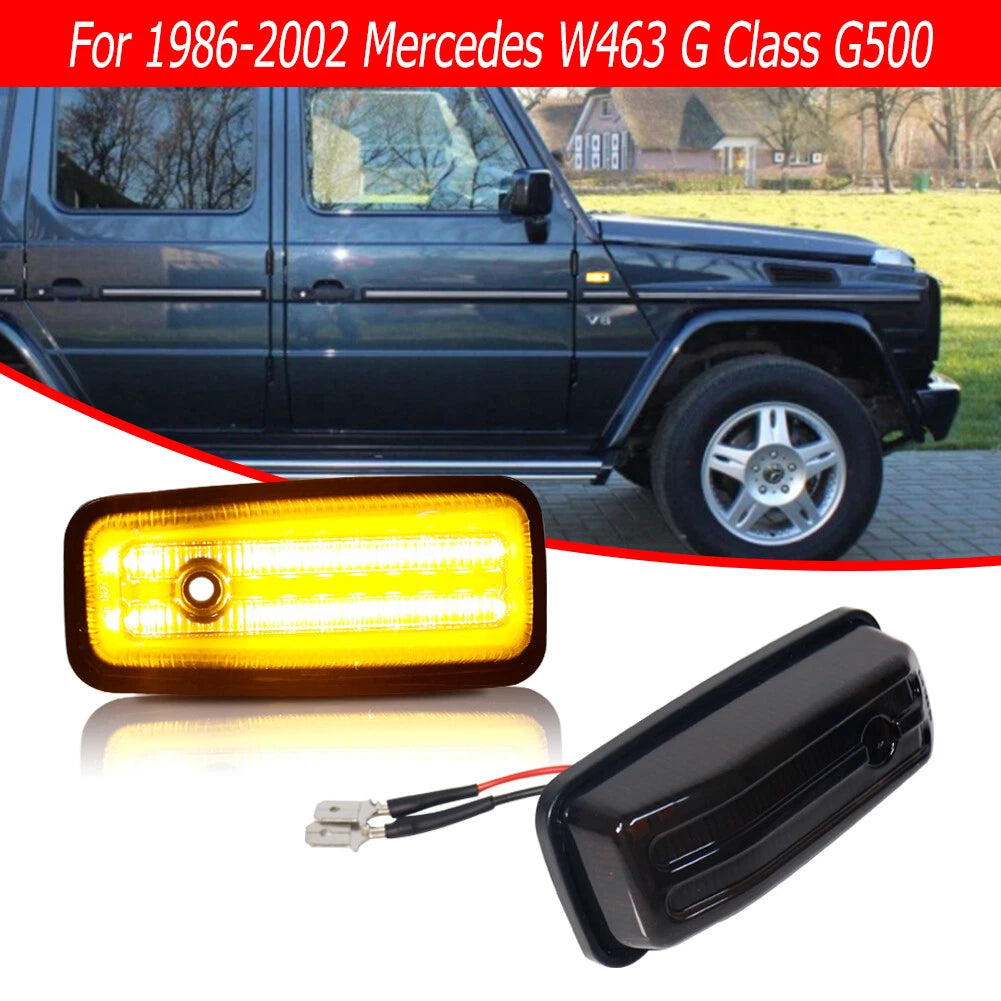 Front LED Side Marker Lights for Mercedes G-Class (1986–2002)