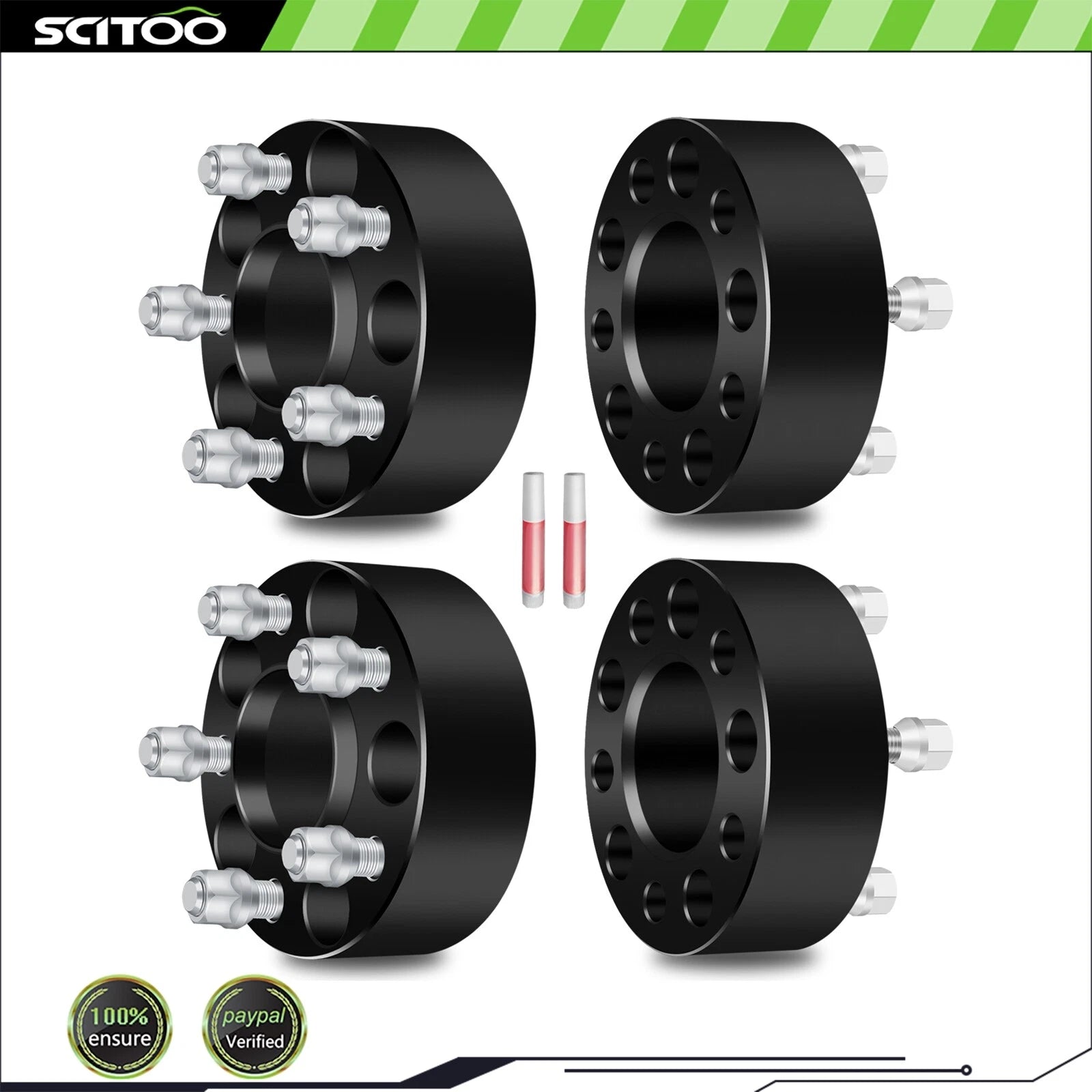 4X 2" Hubcentric Wheel Spacers 5x4.5 1/2"x20 for Jeep Wrangler YJ TJ Liberty KJ (1987–2006)