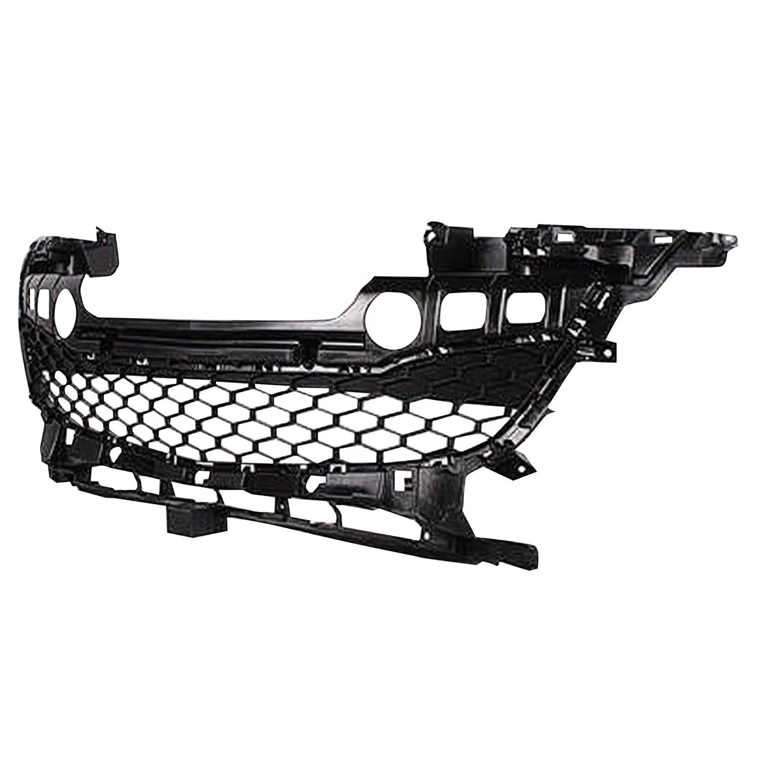 Replacement Front Bumper Grille Gray Matte Plastic for See Compatibility Chart
