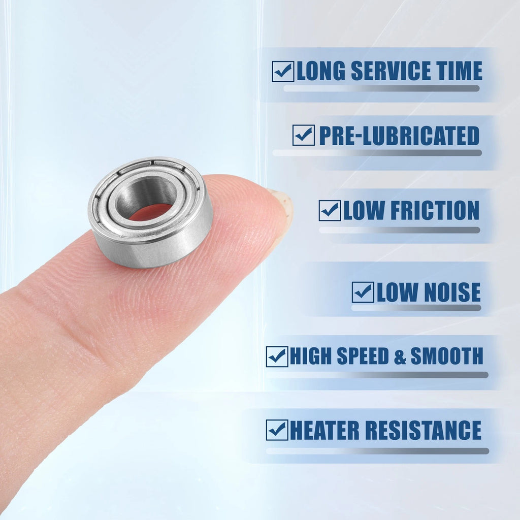 10 Pcs MR126ZZ Deep Groove Ball Bearings for Cars (6x12x4mm)