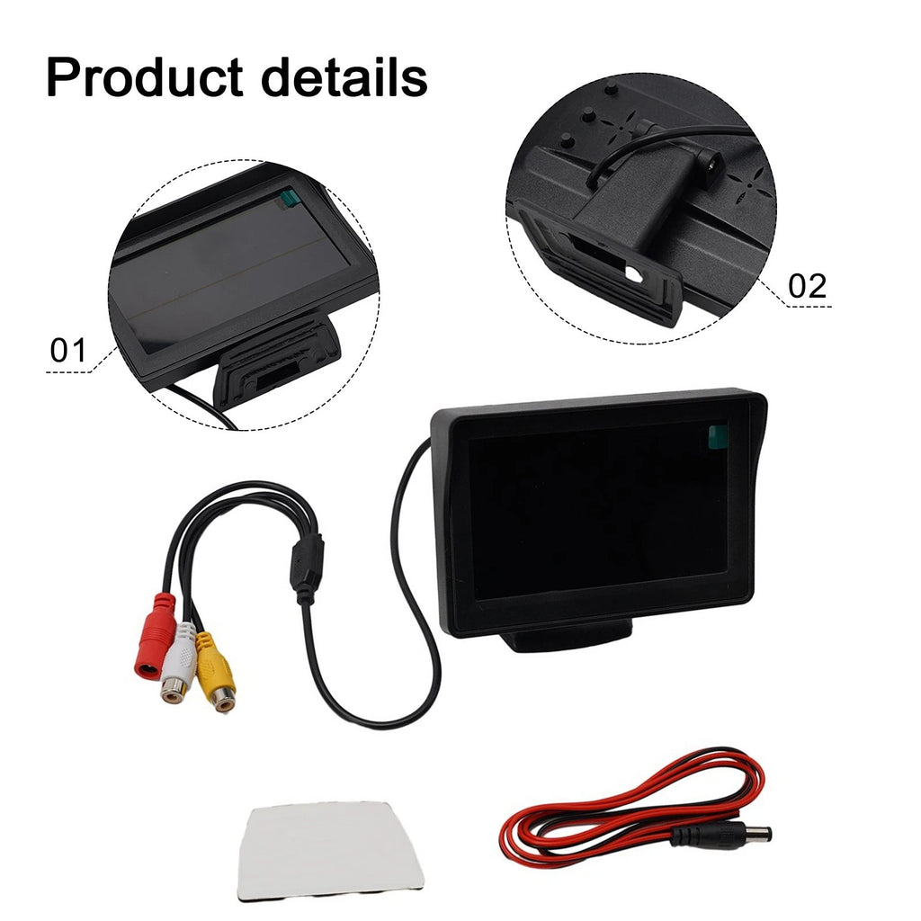 4.3 Inch TFT LCD Reversing Screen for Car Rear View Kit (2010–2023)