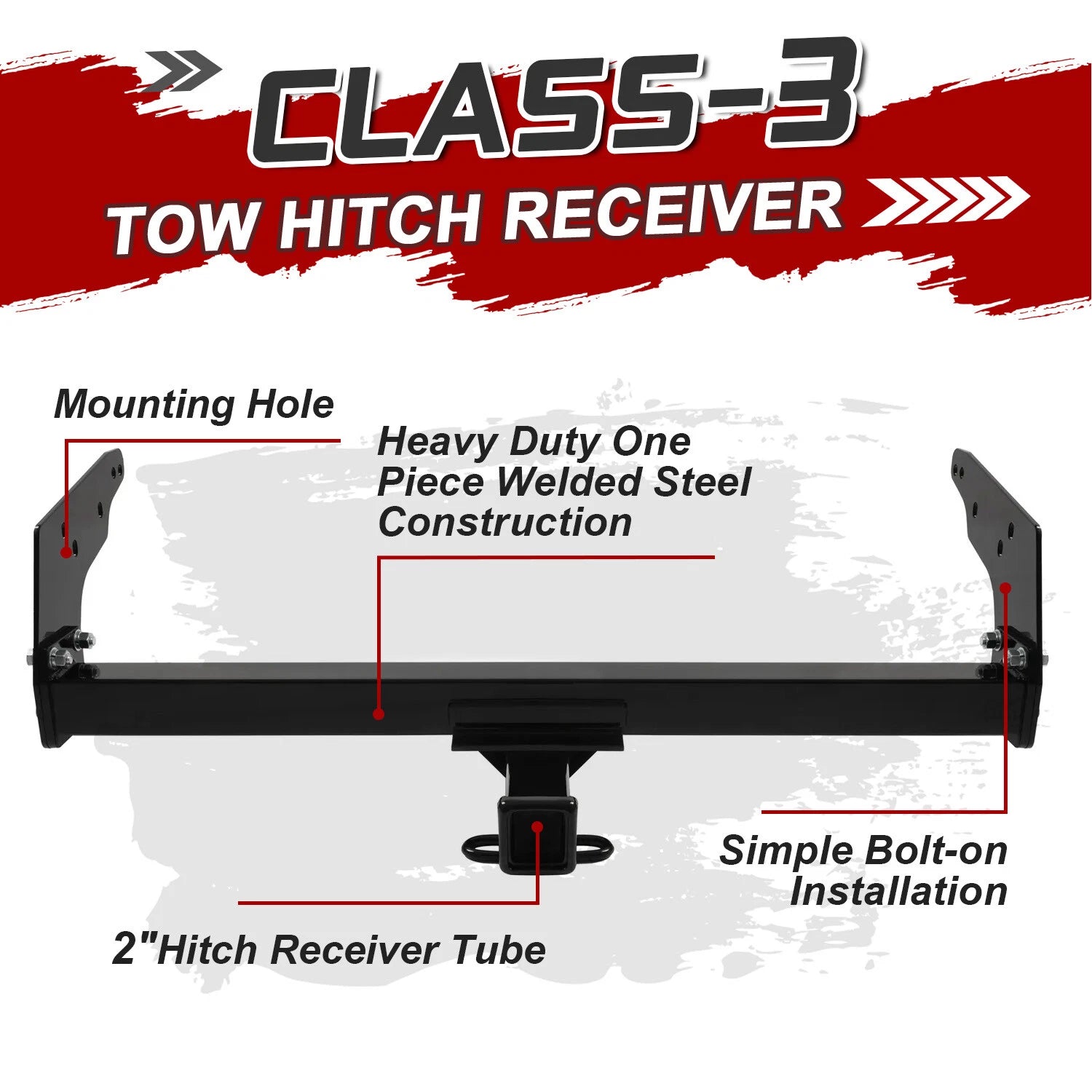 Class 3 Trailer Hitch for Chevrolet S10/GMC Sonoma/Isuzu Hombre (1983–2004)