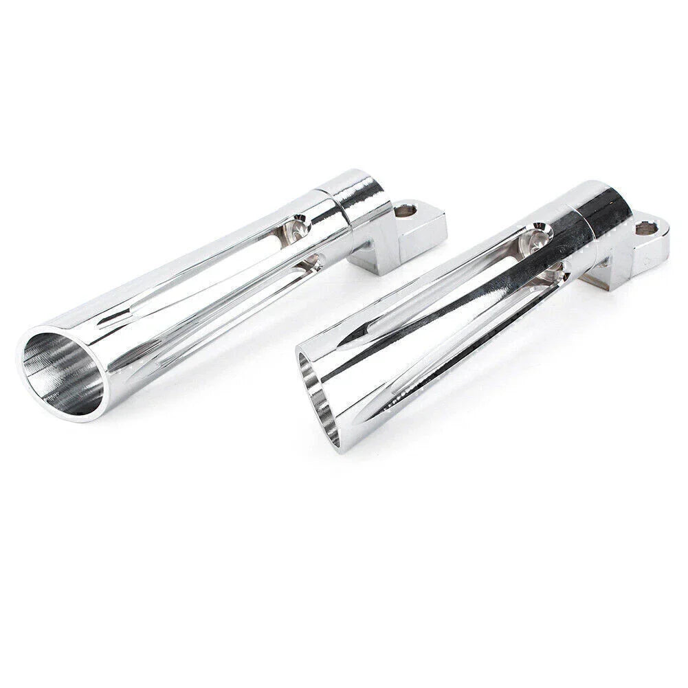 Chrome CNC Footpeg Footrest for Harley Dyna FXSB FXCW FXS Sportster XL1200 (2012-2017)