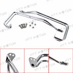 Chrome Saddlebag Twin Rail Guard Support Kit for Harley Touring (2009–2013)