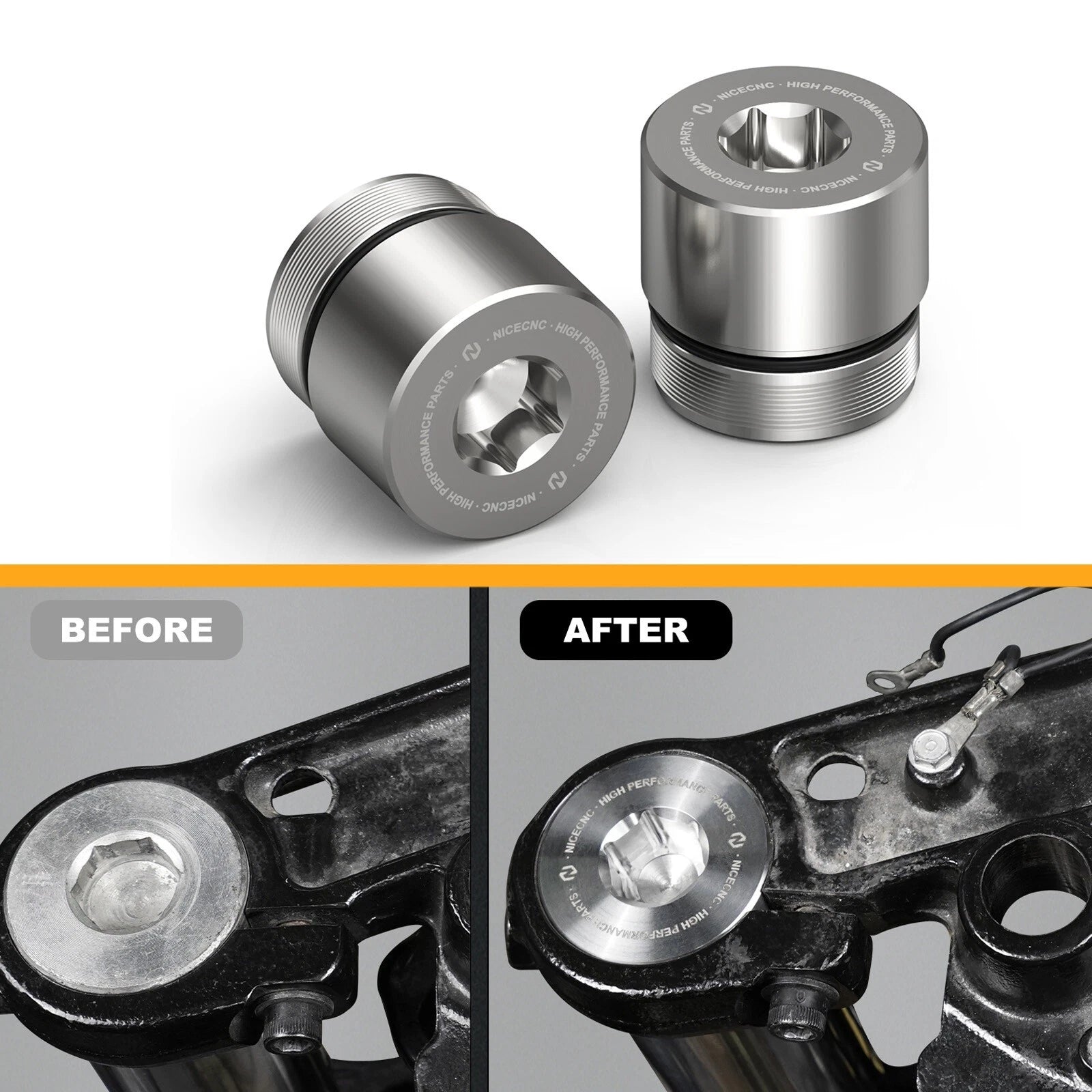1 Inch Fork Tube Extension Riser for Harley Road King FLHR FLHRC FLHP FLHRXS (2004–2023)