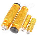 CNC Aluminum Gold Rearset Footrests Foot Pegs for Universal