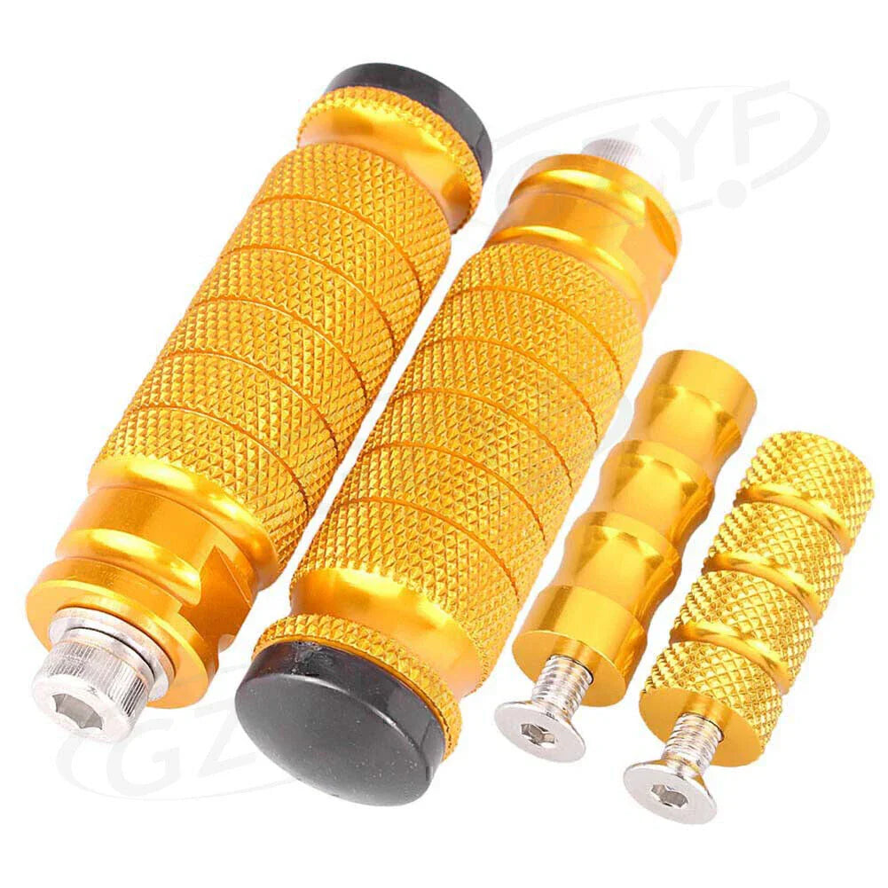 CNC Aluminum Gold Rearset Footrests Foot Pegs for Universal