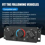 HVAC Temperature Control Panel for Mack CHU/CXN/GU